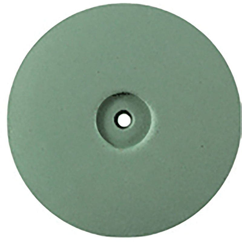 ORO – Silicone Wheel, Green, F, 22 dia.x 3.5mm t, 1.6mm AH (50 pk)