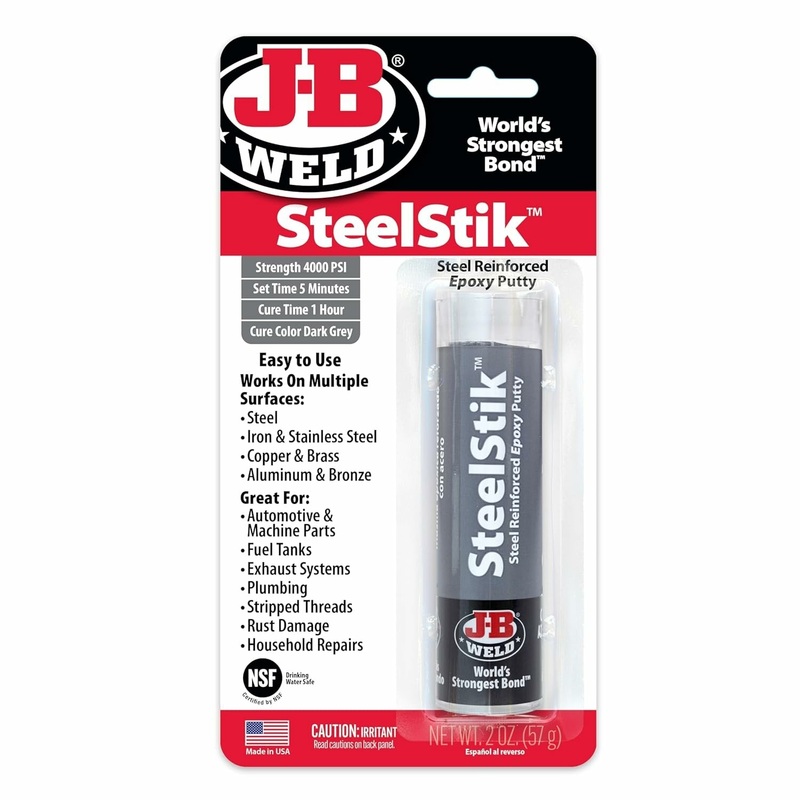 J-B Weld 8267 SteelStik Epoxy Putty, 2 oz. - Industrial-Grade Hand ...