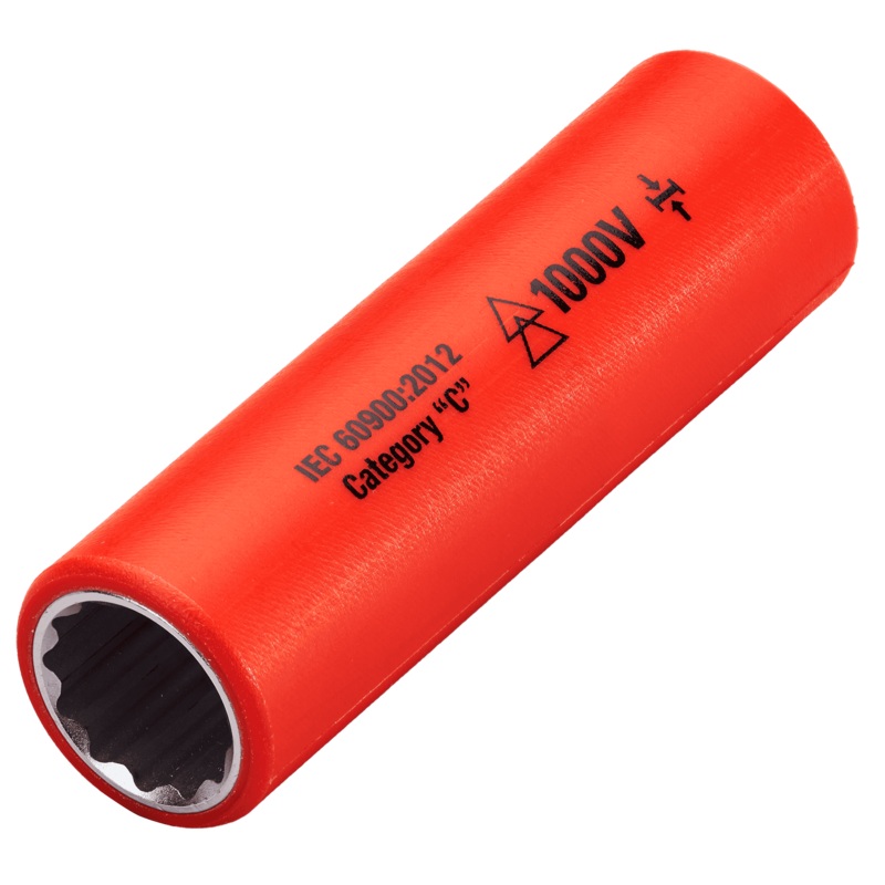 1,000v Insulated 1/2″ Drive Deep Socket 16mm