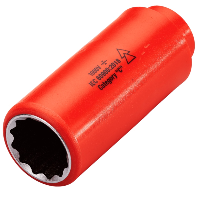 1,000v Insulated 1/2″ Drive Deep Socket 23mm