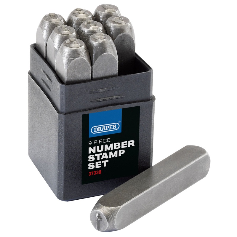 0 – 9 Number Stamp Set, 1/4″