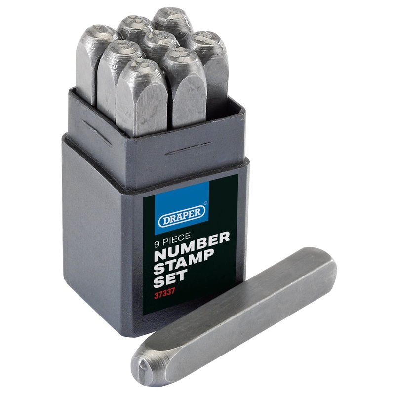 0 – 9 Number Stamp Set, 3/16″