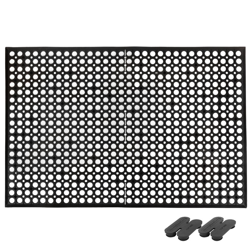 Anti-fatigue Floor Mats w/Connecting Buckles, 24″ x 36″