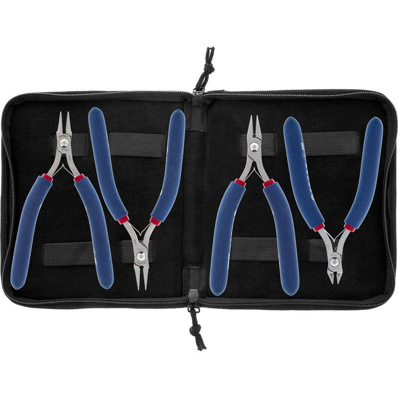 Pliers Set – Tronex General Purpose, Short Jaw In Case (Long Ergonomic Handles)