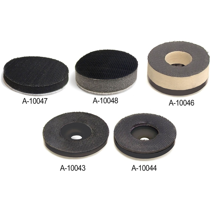 2 Velcro Sanding Heads, Extra Firm to Soft A-10043 – Extra Firm 3/16″ Thick 3/8″ Arbor Hole