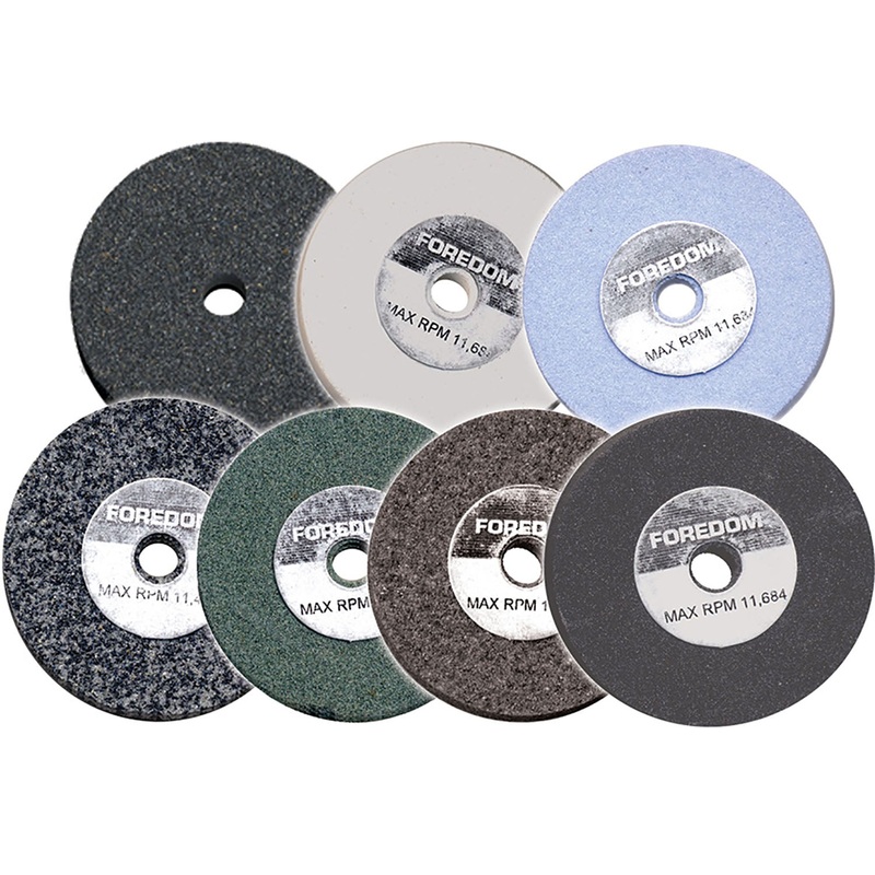 Abrasive Wheels for Bench Lathe, 1/4 Arbor Hole, 60 – 400 grit A-10072 – 1-3/4 dia. x 3/8 thick 60 grit