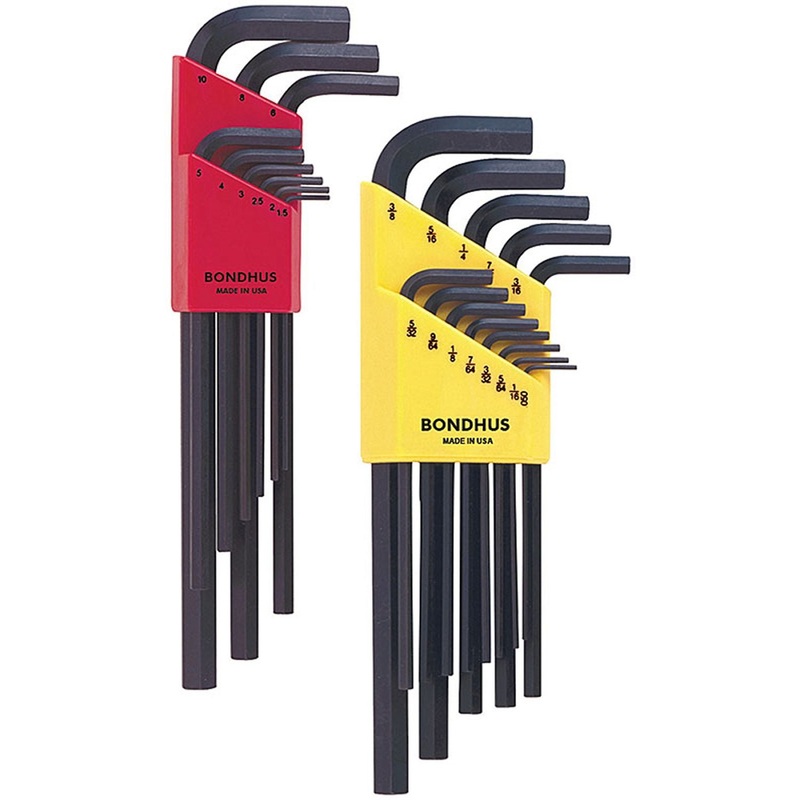 L-wrench Pack – Hex, 12137 (.050-3/8) + 12199 (1.5-10mm)