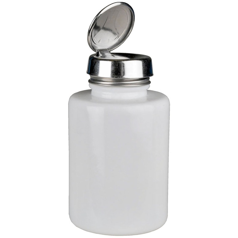Menda – One-Touch, SS, Round 6oz White Glass