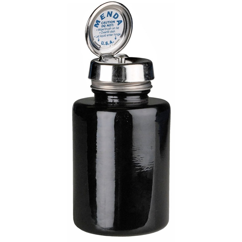 Menda – Pure-Touch, SS, Round 6oz Black Glass,