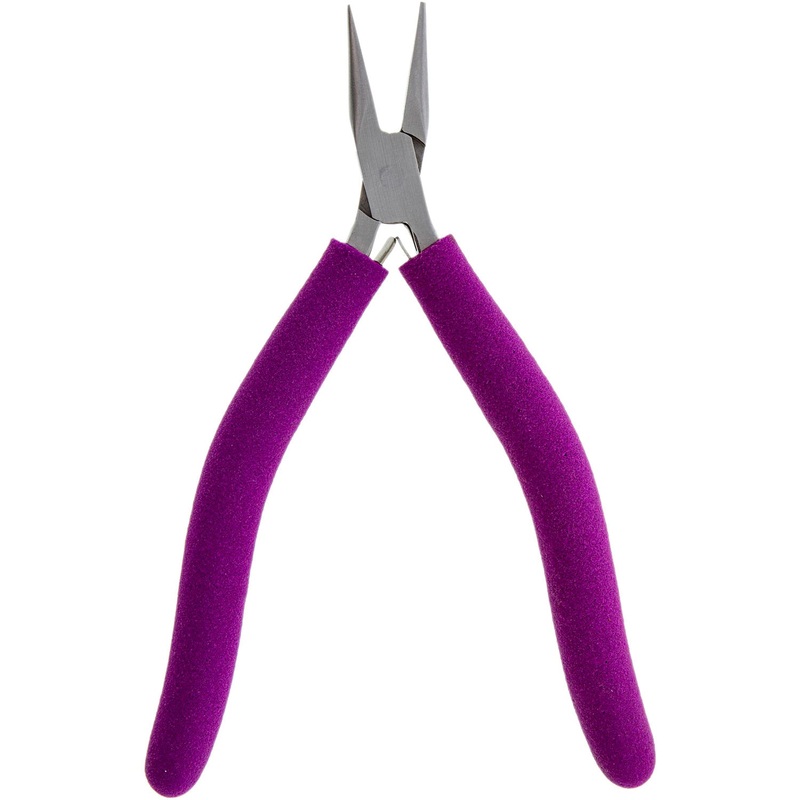 Pliers – Chain Nose, 6.5in., Slim Line (Purple Padded Grips)
