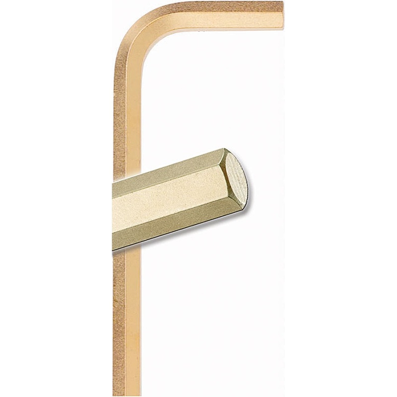 Set 10 GoldGuard Plated Hex L-wrenches 1/16- – Short