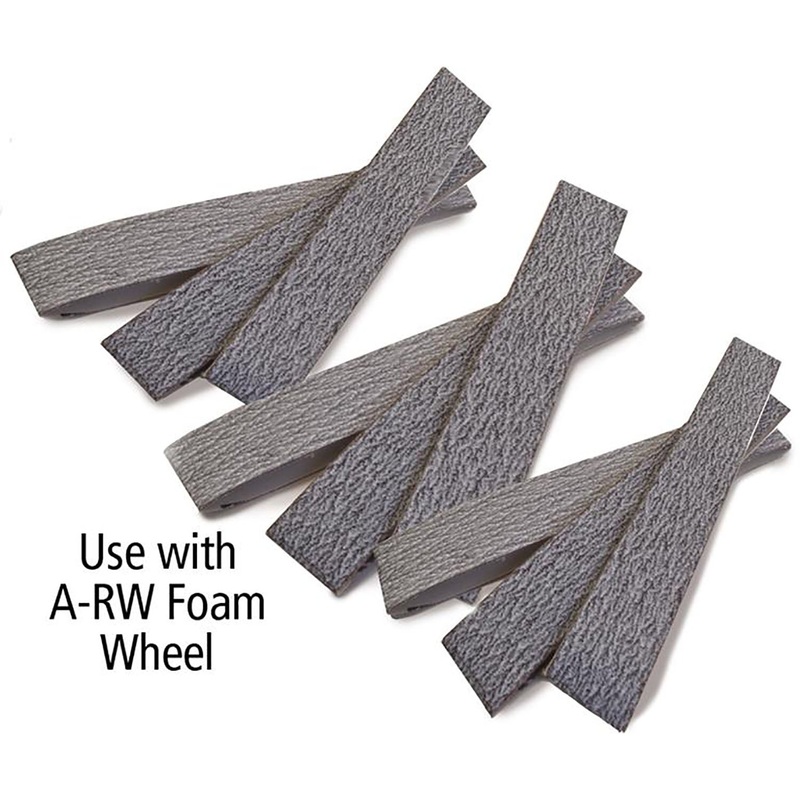 Aluminum oxide belt 4 dia x 1 w, 320 – 1000 grit, 10 pk A-5504 – 320 Grit