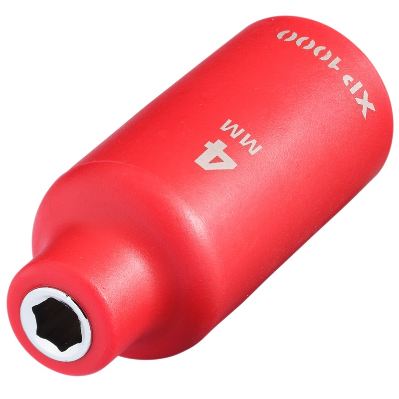 XP1000 VDE Socket, 1/4″ Sq. Dr., 4mm