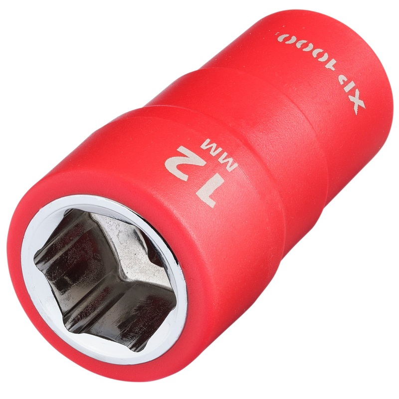XP1000 VDE Socket, 1/4″ Sq. Dr., 12mm