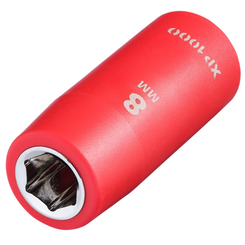 XP1000 VDE Socket, 1/4″ Sq. Dr., 8mm